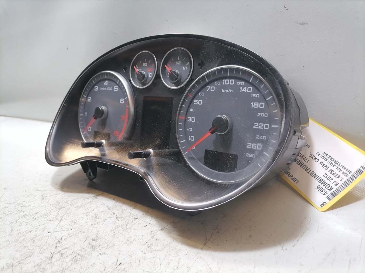 Audi A3 8P original Kombiinstrument Tacho 1.4TFSI 92kw BJ12